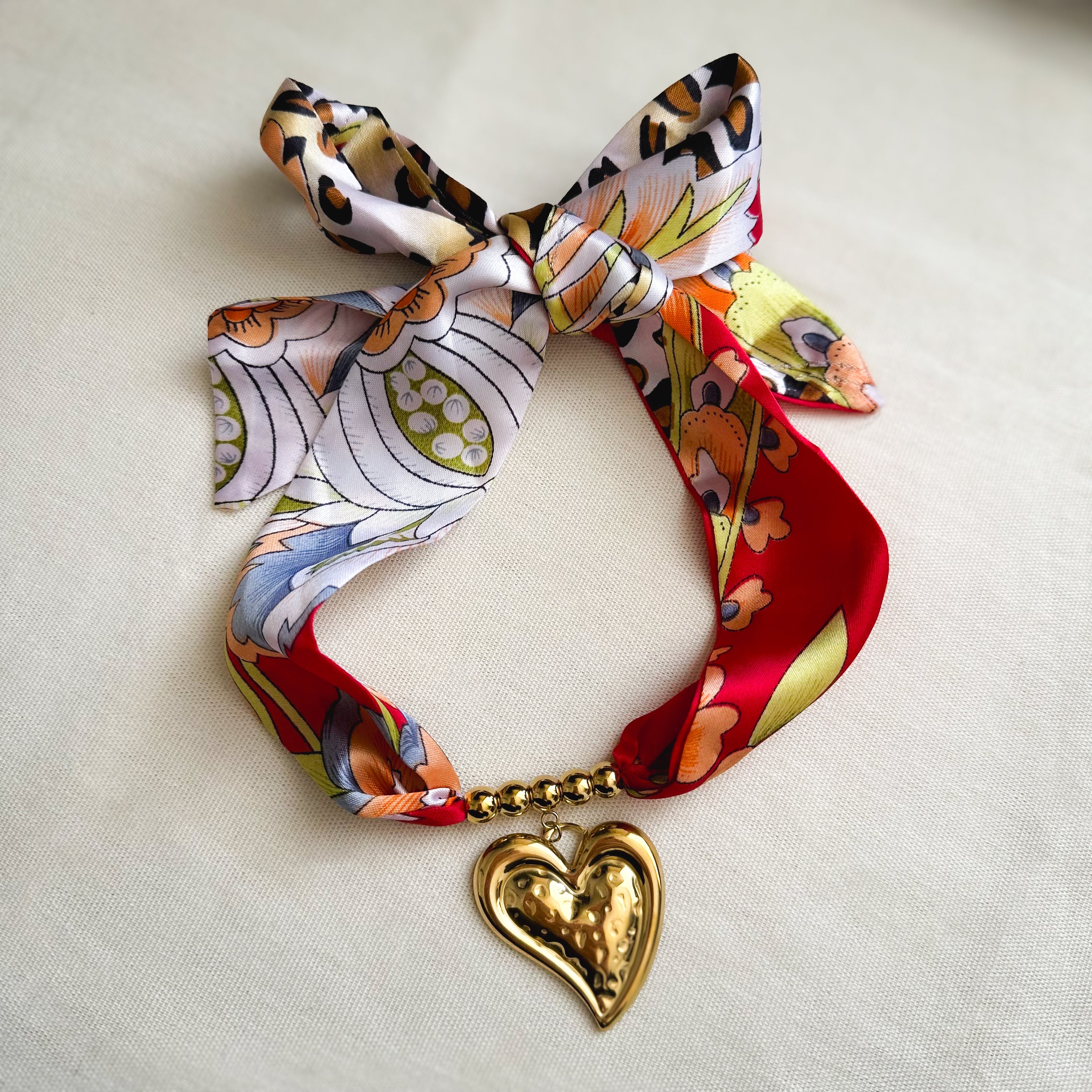 Heart Bandana Necklace