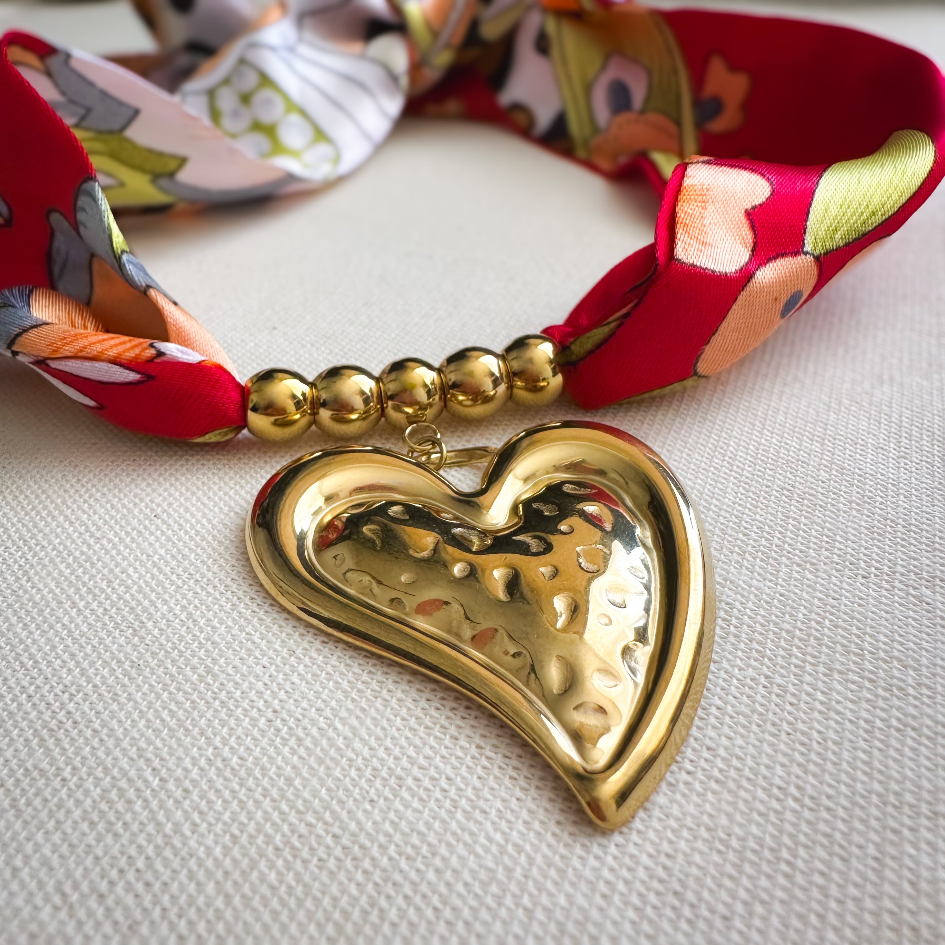 Heart Bandana Necklace