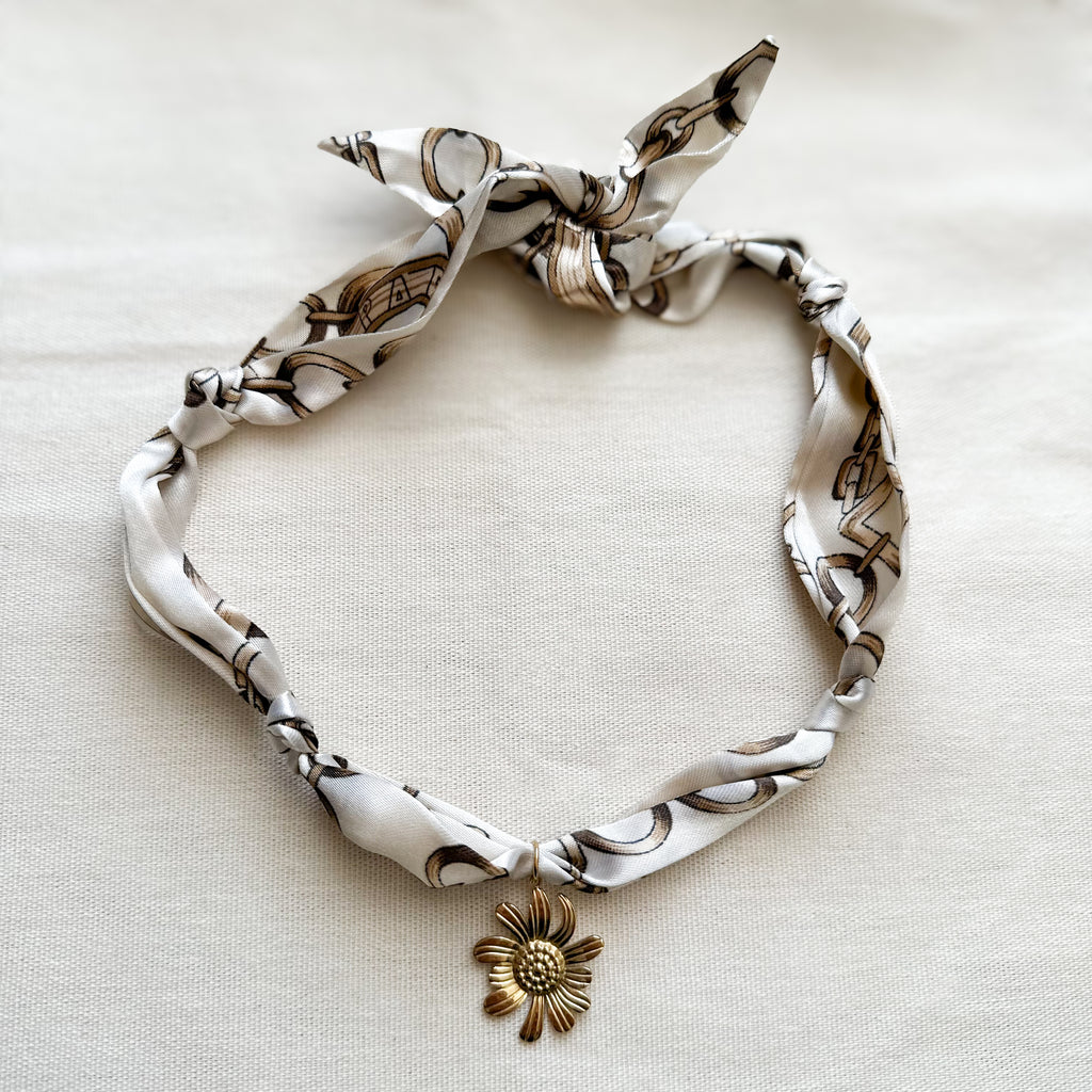 Flower Bandana Necklace