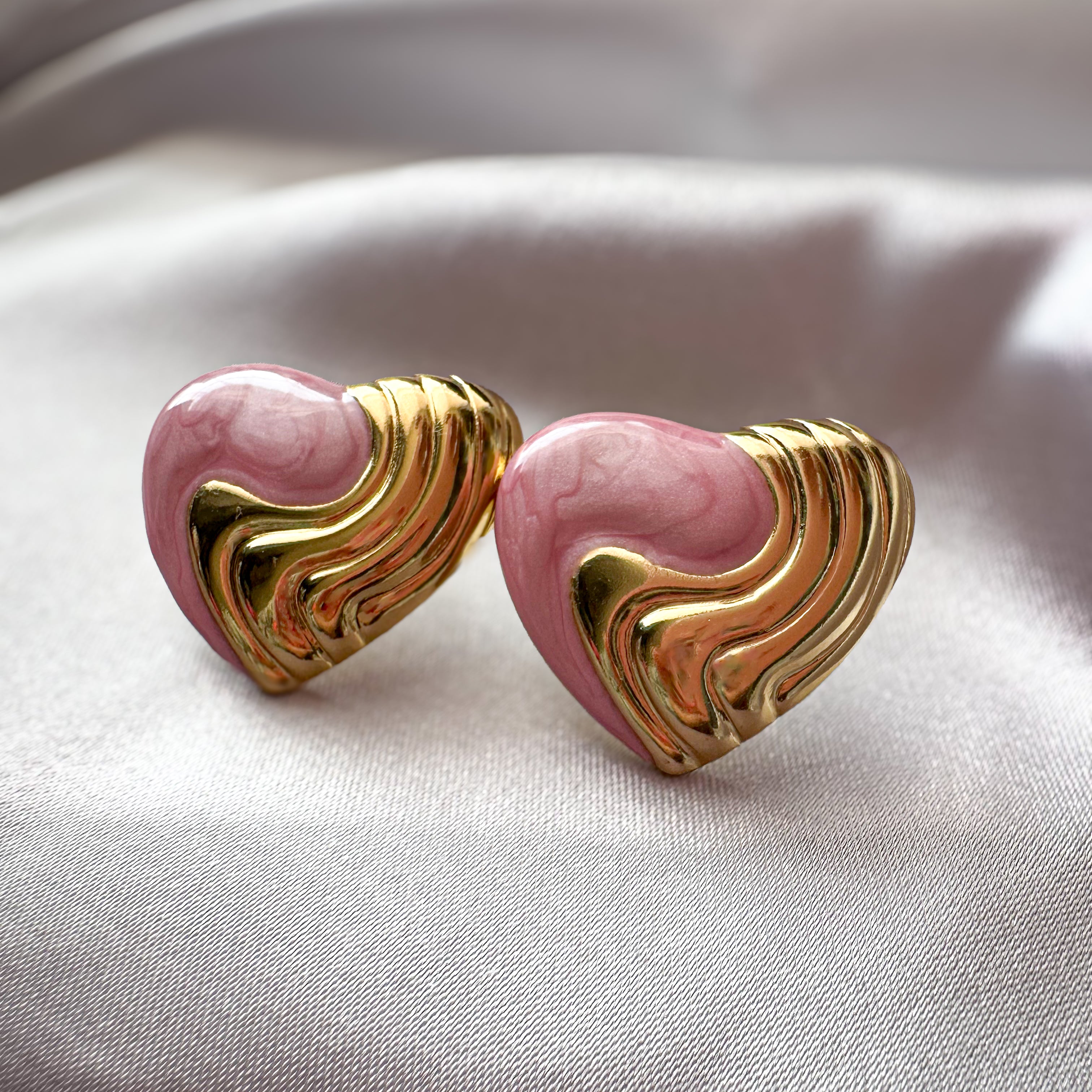 Aretes Pink Heart
