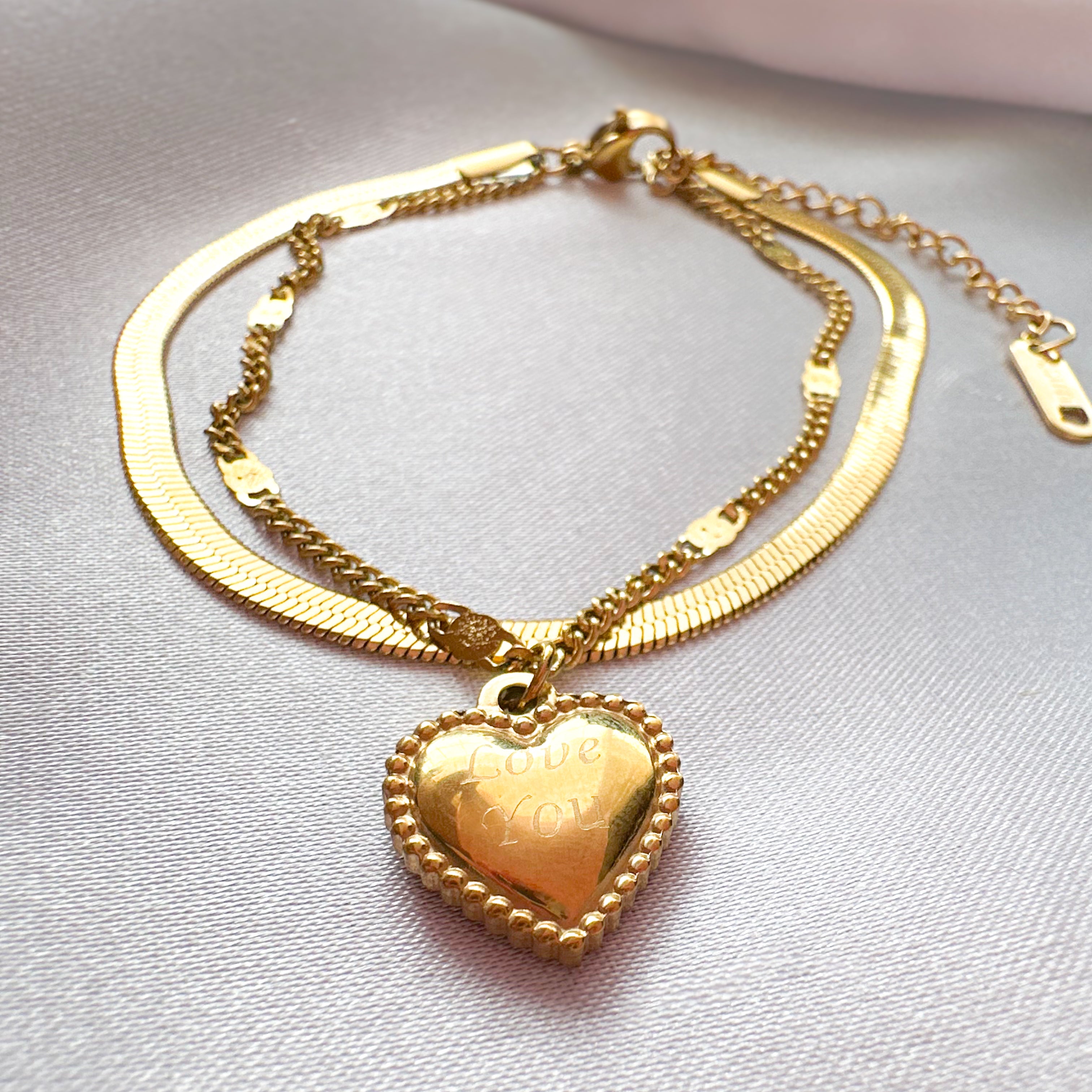 Pulsera Golden Love You